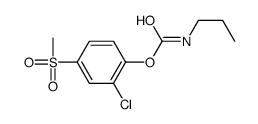 (2-chloro-4-methylsulfonylphenyl) N-propylcarbamate Structure