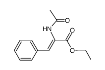 ethyl (Z)-2-acetylamino-3-phenyl-2-propenoate结构式