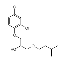 1-(2,4-dichlorophenoxy)-3-(3-methylbutoxy)propan-2-ol结构式