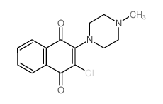 2-chloro-3-(4-methylpiperazin-1-yl)naphthalene-1,4-dione结构式