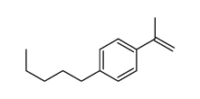 1-pentyl-4-prop-1-en-2-ylbenzene结构式