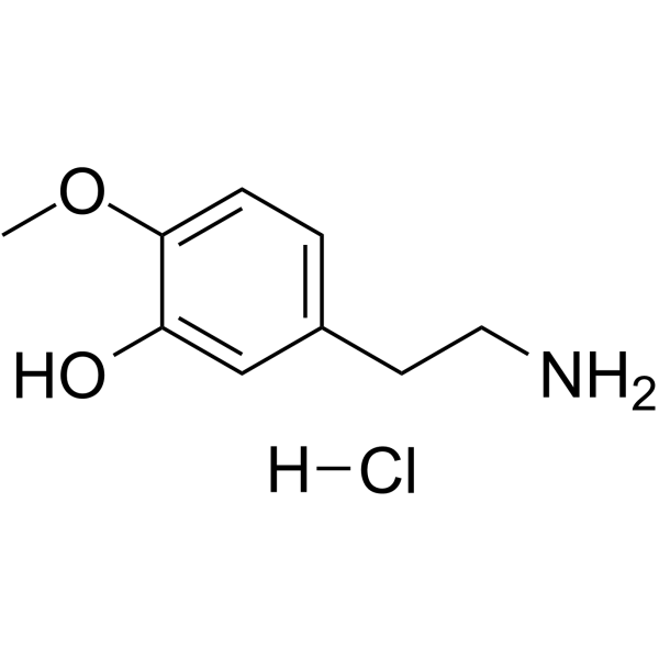 5-(2-Aminoethyl)-2-methoxyphenol hydrochloride structure