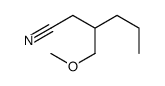 3-(methoxymethyl)hexanenitrile Structure