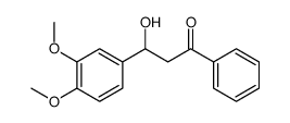 3-(3,4-dimethoxyphenyl)-3-hydroxy-1-phenylpropan-1-one结构式