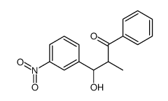 3-hydroxy-2-methyl-3-(3-nitrophenyl)-1-phenylpropan-1-one Structure