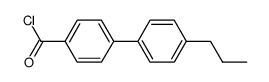 4'-propyl[1,1'-biphenyl]-4-carboxylic acid chloride结构式