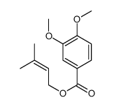 3,4-Dimethoxybenzoic acid 3-methyl-2-butenyl ester结构式