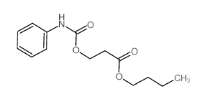 butyl 3-(phenylcarbamoyloxy)propanoate Structure