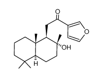 8α-hydroxy-15,16-epoxy-labda-13(16),14-dien-12-one Structure