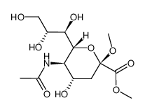 2-O-Methyl-β-D-N-acetylneuraminic Acid, Methyl Ester Structure