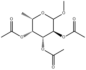 Methyl 6-deoxy-L-galactopyranoside triacetate结构式