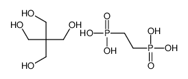 2,2-bis(hydroxymethyl)propane-1,3-diol,2-phosphonoethylphosphonic acid Structure