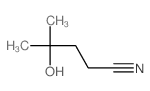 Pentanenitrile,4-hydroxy-4-methyl-结构式