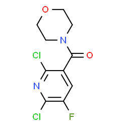 4-[((2,6-二氯-5-氟吡啶-3-基)羰基]吗啉结构式
