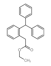 Benzeneacetic acid,2-(diphenylmethyl)-, ethyl ester结构式