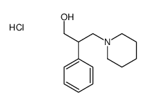 2-phenyl-3-piperidin-1-ylpropan-1-ol,hydrochloride结构式