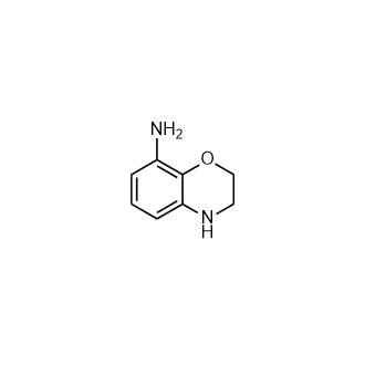 3,4-二氢-2h-1,4-苯并噁嗪-8-胺结构式