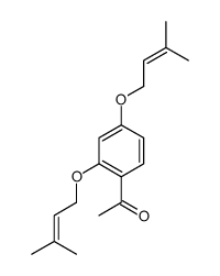 1-[2,4-bis(3-methylbut-2-enoxy)phenyl]ethanone结构式