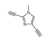 1H-Imidazole, 2,4-diethynyl-1-methyl- (9CI) Structure
