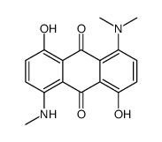 1-(Dimethylamino)-4,8-dihydroxy-5-(methylamino)-9,10-anthracenedione结构式