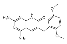 2,4-diamino-5-methyl-6-(2,5-dimethoxybenzyl)-7-oxo-7,8-dihydropyrido[2,3-d ]pyrimidine Structure