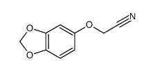 (1,3-Benzodioxol-5-yloxy)acetonitrile结构式