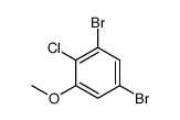 1,5-dibromo-2-chloro-3-methoxybenzene结构式
