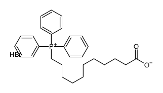 (10-羧基癸基)(三苯基)溴化鏻结构式