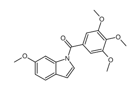 (6-methoxy-1H-indol-1-yl)(3,4,5-trimethoxyphenyl)methanone Structure