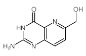 9-amino-4-(hydroxymethyl)-5,8,10-triazabicyclo[4.4.0]deca-2,4,8,11-tetraen-7-one结构式