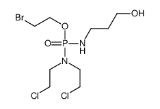 3-[[bis(2-chloroethyl)amino-(2-bromoethoxy)phosphoryl]amino]propan-1-ol结构式