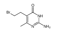 2-amino-5-(2-bromoethyl)-6-methylpyrimidin-4-(3H)one Structure