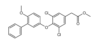 methyl 2-(3,5-dichloro-4-((6-methoxy-[1,1'-biphenyl]-3-yl)oxy)phenyl)acetate Structure