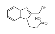 2-(羟甲基)-1H-苯并咪唑-1-丙酸结构式
