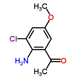 1-(2-氨基-3-氯-5-甲氧基苯基)-乙酮结构式