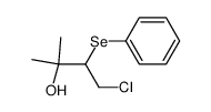 4-chloro-2-methyl-3-(phenylselanyl)butan-2-ol Structure