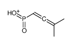hydroxy-(3-methylbuta-1,2-dienyl)-oxophosphanium结构式
