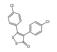 4,5-Bis(4-chlorphenyl)-3H-1,2-dithiol-3-on Structure