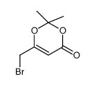 6-(bromomethyl)-2,2-dimethyl-1,3-dioxin-4-one结构式
