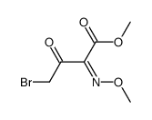methyl 4-bromo-3-oxo-2-methoxy-iminobutyrate Structure