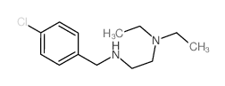 N-[(4-chlorophenyl)methyl]-N,N-diethyl-ethane-1,2-diamine结构式