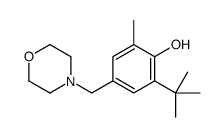 2-tert-butyl-6-methyl-4-(morpholin-4-ylmethyl)phenol Structure