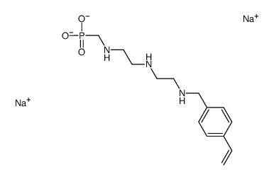 disodium [[[2-[[2-[[(4-vinylphenyl)methyl]amino]ethyl]amino]ethyl]amino]methyl]phosphonate结构式