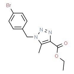 Ethyl 1-(4-bromobenzyl)-5-methyl-1H-1,2,3-triazole-4-carboxylate picture