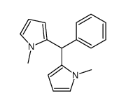 1-methyl-2-[(1-methylpyrrol-2-yl)-phenylmethyl]pyrrole Structure