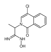 2-(4-chloro-1-oxoisoquinolin-2-yl)-N'-hydroxypropanimidamide结构式