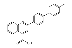 4-Quinolinecarboxylic acid, 2-(4'-methyl[1,1'-biphenyl]-4-yl) Structure