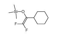((1-cyclohexyl-2,2-difluorovinyl)oxy)trimethylsilane Structure