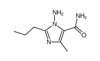 3-amino-5-methyl-2-propyl-3H-imidazole-4-carboxamide结构式