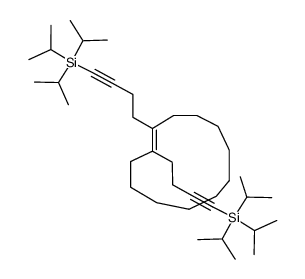 (E)-1,2-bis(4-(triisopropylsilyl)-3-butynyl)cyclododecene结构式